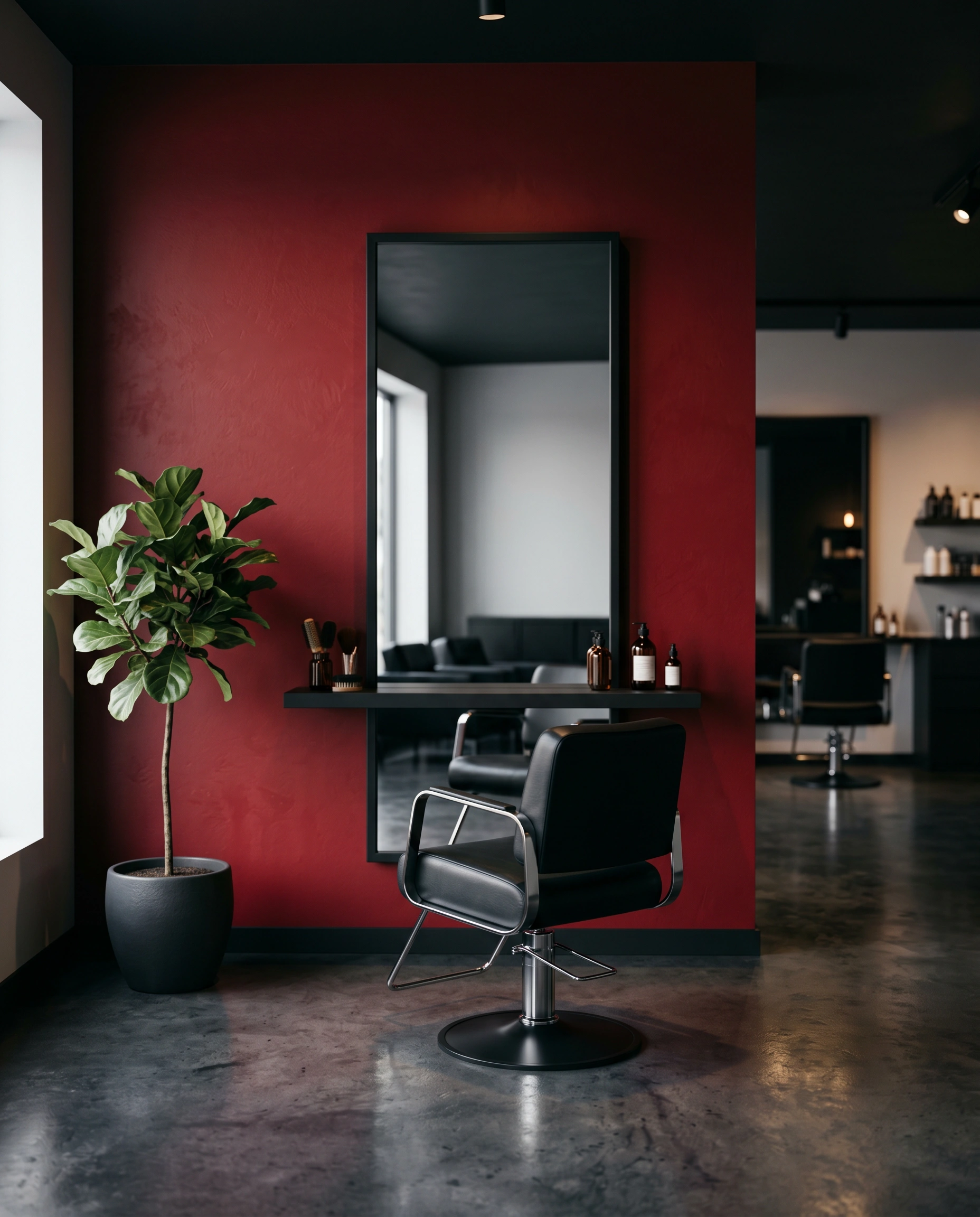Interieur van Salon D, kapper in Vathorst, Amersfoort